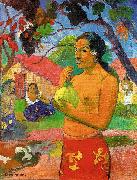 Paul Gauguin Woman Holding a Fruit USA oil painting artist
